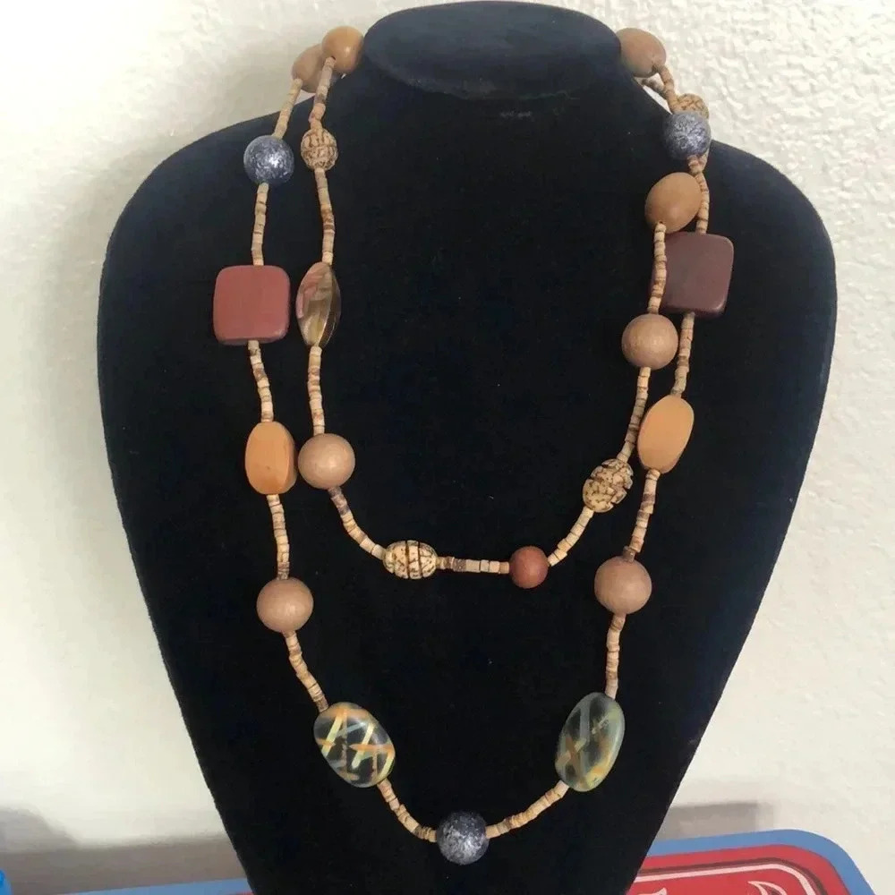 Wooden Beaded‎ Necklace